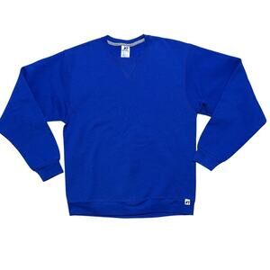 Vintage Russell Athletics‎ Blank Blue Crewneck Sweater - M